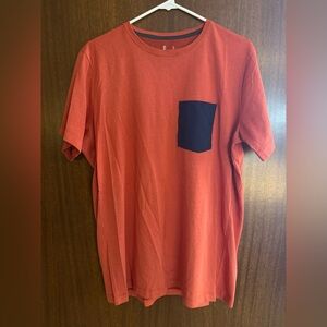 Arc'teryx Red T-shirt with Blue Chest Pocket